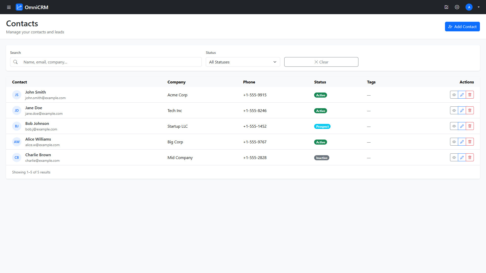 Contact Management