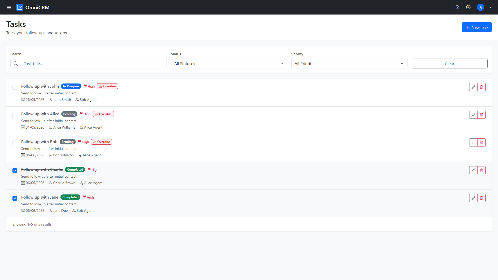 Tasks & Workflow